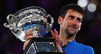 Il tennista Novak Djokovic, che detiene il record di vittorie all'Australian Open