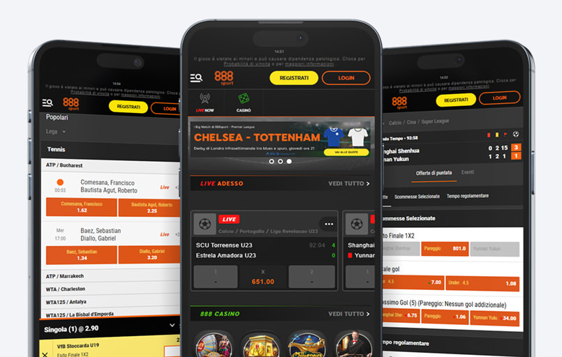 Homepage di 888sport