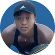 Naomi Osaka durante un match degli US Open 2018