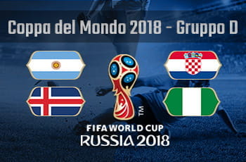 La composizione del gruppo C della Coppa del Mondo Russia 2018