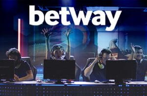 Il logo di Betway, un’arena con un torneo di eSports