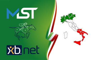 Piantina Italia, logo MST e XBnet