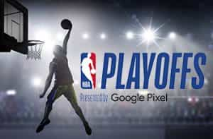 Giocatore a canestro, logo Playoff NBA