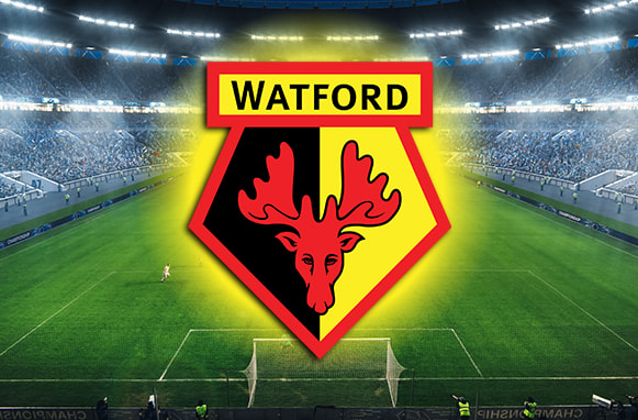 Stadio di calcio, logo Watford