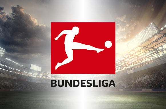 Stadio di calcio e logo Bundesliga