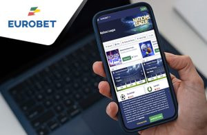 Smartphone e logo di Eurobet