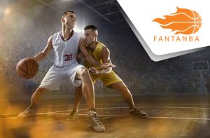 Giocatori di basket, scritta FantaNBA