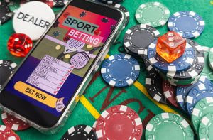 Fiches e smartphone con app scommesse 